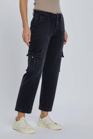 Hidden - Tracey Cropped Cargo Pocket Pants