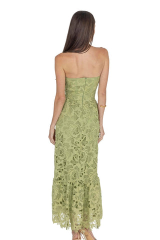 Akalia - Amelia Lace Bustier Midi Dress