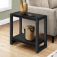 Accent Side Table, Narrow, Small, 2 Tier, Contemporary and Modern