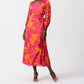 Joseph Ribkoff - Satin Floral Print Wrap Dress