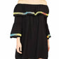 Entro - Off The Shoulder Bell Sleeve Dress