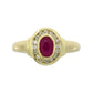 .70ct Ruby Diamond Ring 10KT Yellow Gold