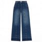 Frame - BRAIDED WAISTBAND WIDE LEG JEAN
