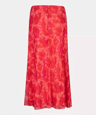 Esqualo - Fancy Animal Print Mesh Skirt