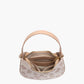 Jen & Co. - Women's Donnatella Floral Half Moon Crescent Satchel Bag
