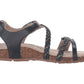 Aetrex - JILLIAN BRAIDED QUARTER STRAP SANDAL - MEDIUM WIDTH