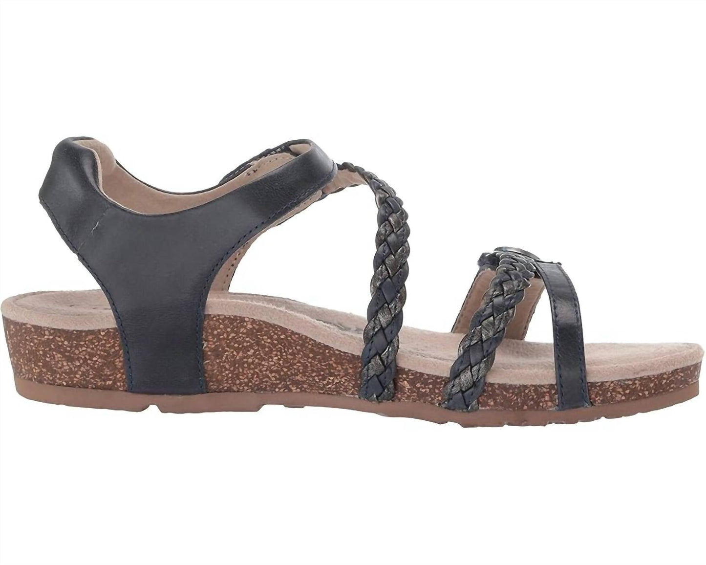 Aetrex - JILLIAN BRAIDED QUARTER STRAP SANDAL - MEDIUM WIDTH
