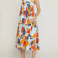 Entro - Abstract Print Midi Dress