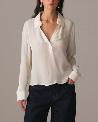 J.Crew - Bungalow Popover Shirt In Crepe De Chine
