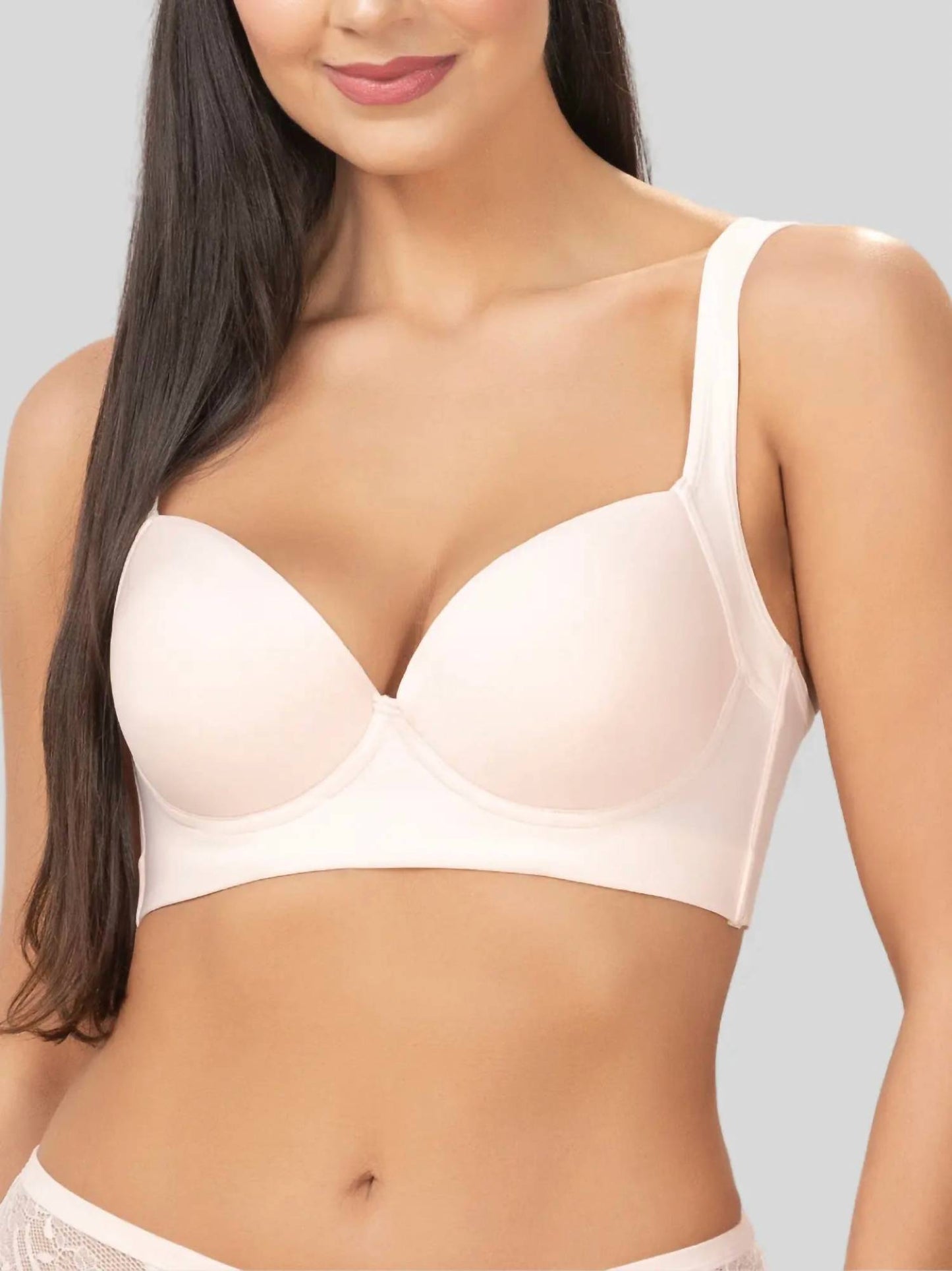 Siluets - Underwire Support Bra With High Coverage And Flexible Side Boning | No Roll Down