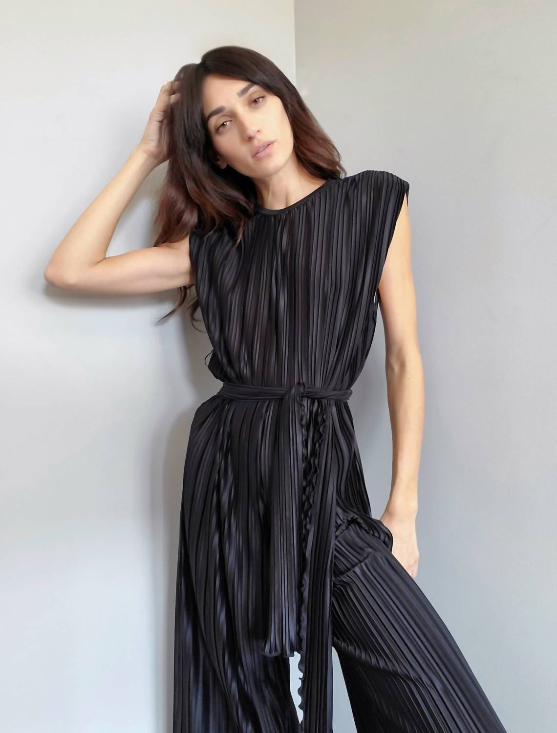Lblc The Label - Sophia Pleated Jumpsuit