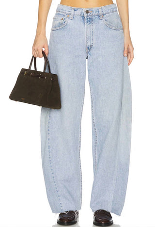 Aligrace - Barrel Customs Undone Hem Jeans