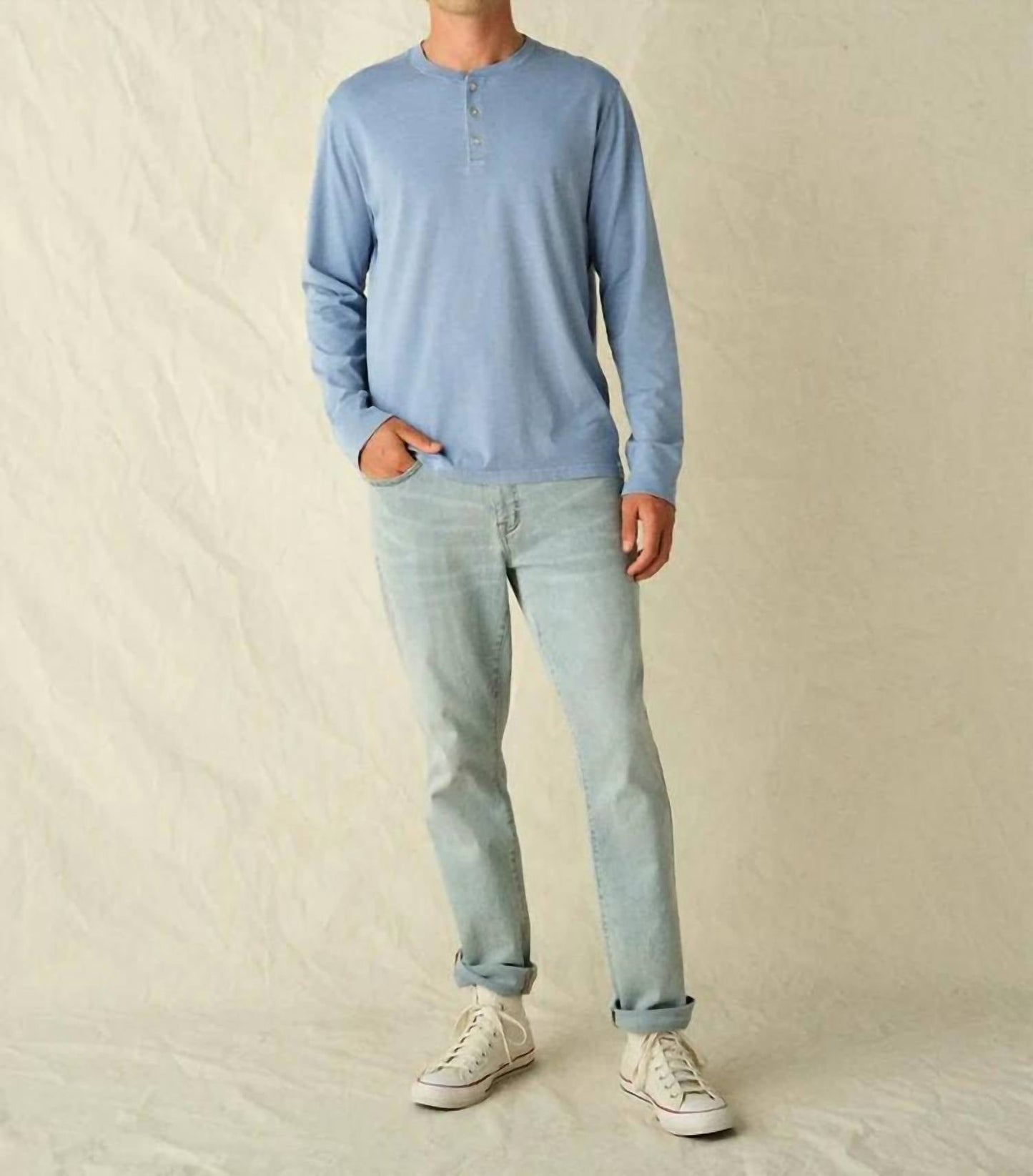 Fair Harbor - Saltaire Henley Long Sleeve Top