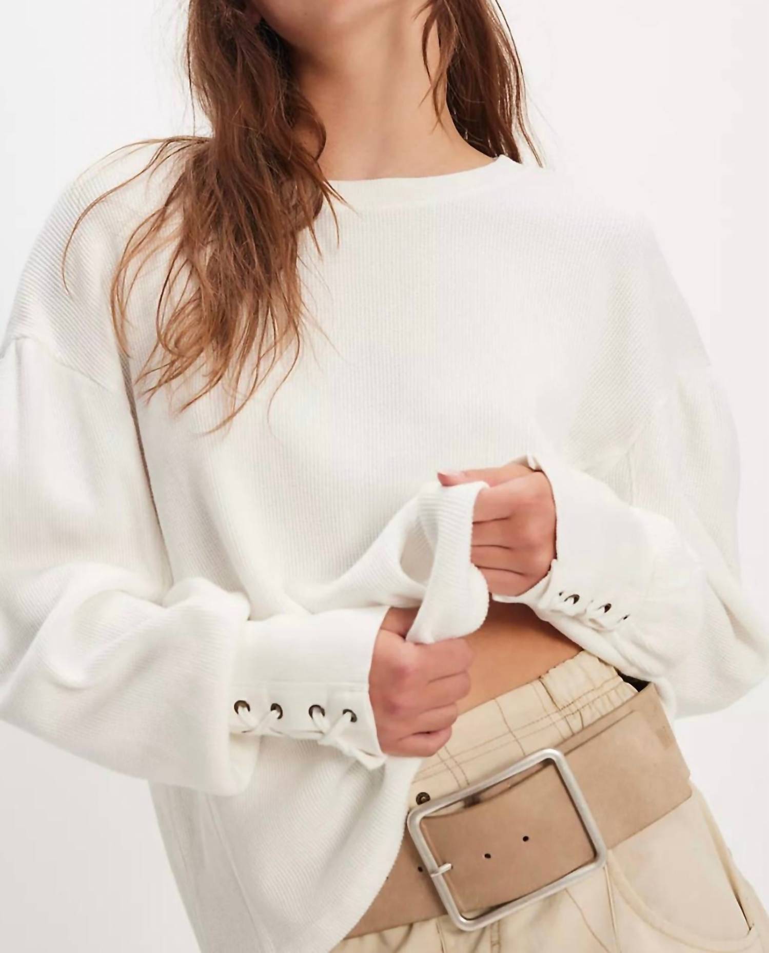 Free People - Lapis Cuff Long Sleeve Top