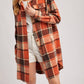 Bluivy - Women's Flannel Plaid Longline Shacket