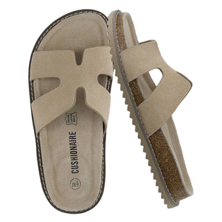 Cushionaire - Women's Wisdom Cutout Strap Genuine Leather Sandal