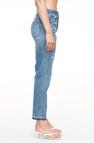 Pistola - Charlie High Rise Ankle Cut Raw Hem Denim Jeans