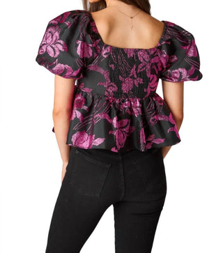 Buddylove - BLAKELY PEPLUM SHORT SLEEVE TOP