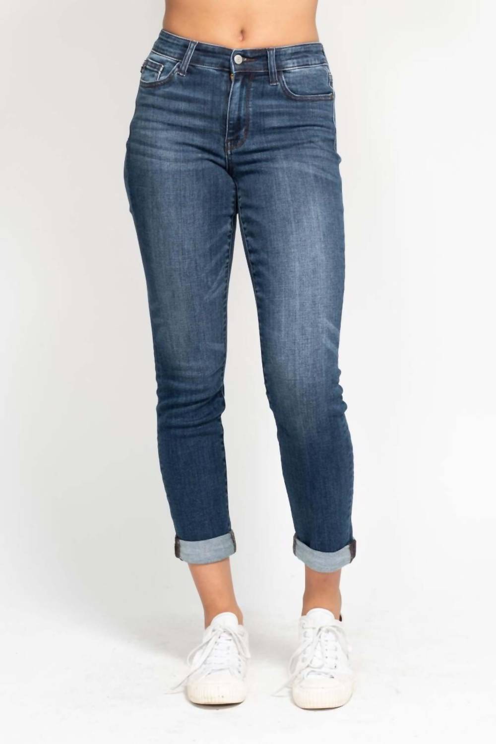 Judy Blue - Tonya Cuffed Slim Fit Jeans