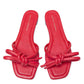 Loeffler Randall - Women's Hadley Leather Bow Flat Sandal
