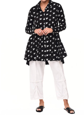 Tulip Clothing - Lauryn Button Down Tunic Shirt