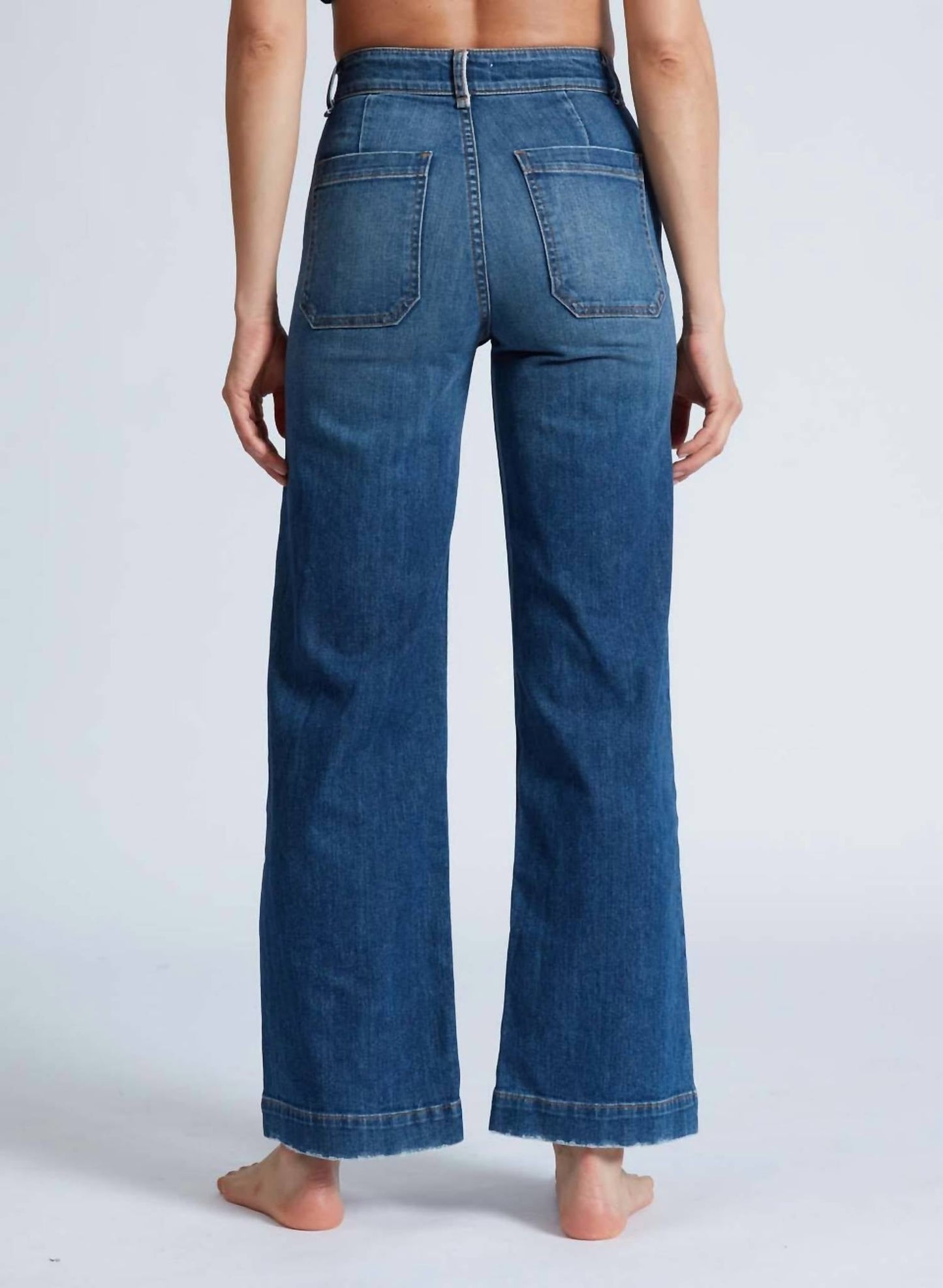 Askk Ny - Sailor Vintage Gunnison Cropped Wide Leg Jeans