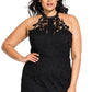 City Chic Women's Lace Victorian Dress Black Size 16