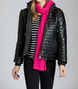 11 Uptown - Puffer Leather Jacket