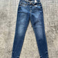 Judy Blue - Mid Rise Handsand Classic Skinny Jean