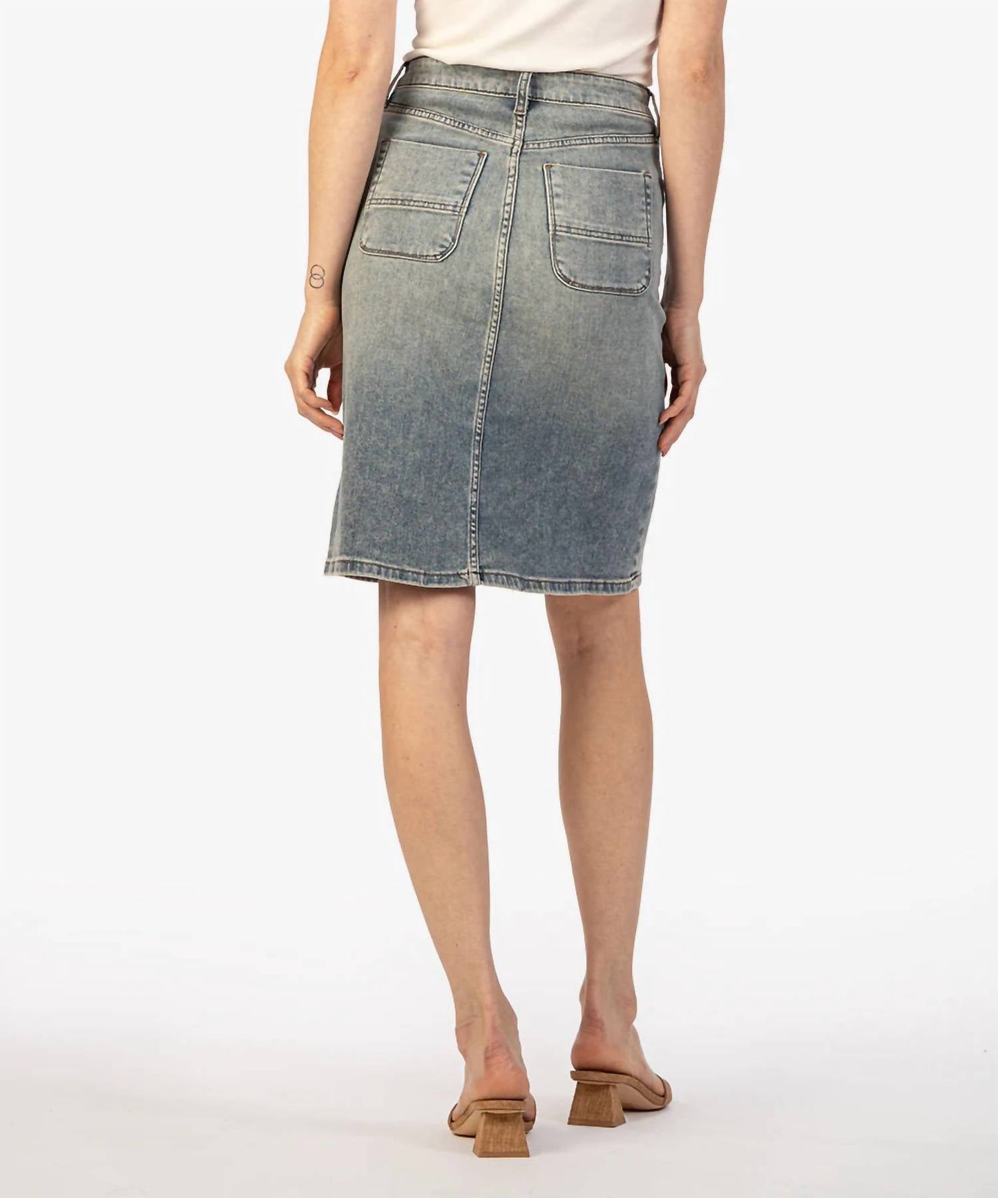 Kut From The Kloth - Rose Button Front Portchop Pocket Skirt