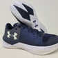 Under Armour Women's Block City Volleyball Shoe Midnight Navy/White Blue Size 5 B(M) Us