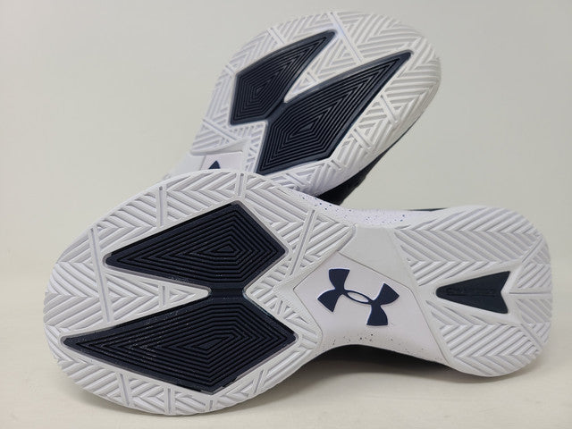Under Armour Women's Block City Volleyball Shoe Midnight Navy/White Blue Size 5 B(M) Us