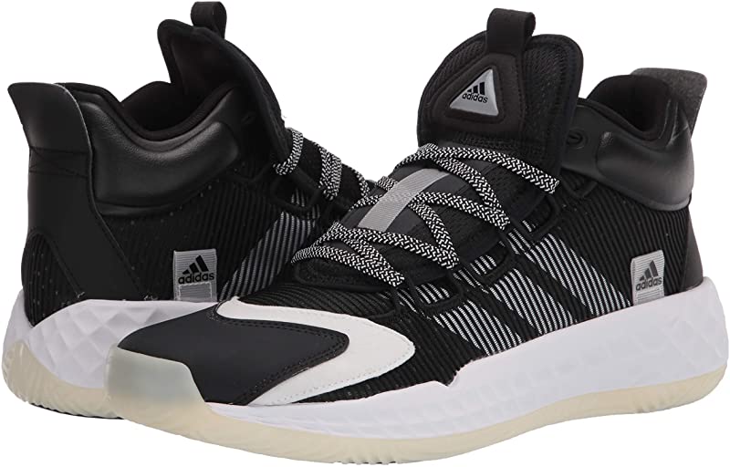 adidas Men's Coll3Ctiv3 2020 Mid Basketball Shoe Black/White Size 4.5 D(M) Us