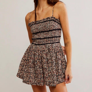 Free People - Bali Checked Out Printed Dress