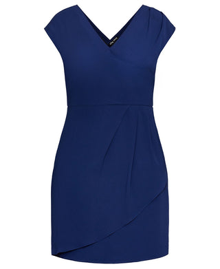 City ChicWomen's Classic Wrap Style Dress Blue Size 20W