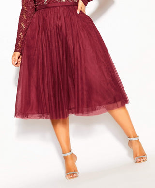 City Chic Women's Rare Beauty Dress Red Size Petite Small