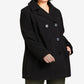 Avenue Women's Faux Wool Peacoat Black Size 2X