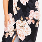 City Chic Women's Amour Floral Print Off the Shoulder Dress Black Size Medium
