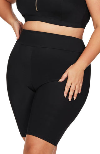 Artesands Women's Black Michaelangelo Swim Bike Shorts Size 16 US