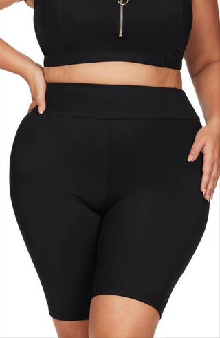 Artesands Women's Black Michaelangelo Swim Bike Shorts Size 16 US