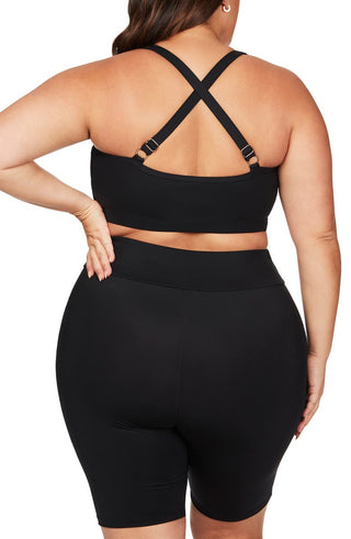 Artesands Women's Black Michaelangelo Swim Bike Shorts Size 16 US