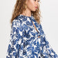 Significant Other Holly Floral Minidress in Navy Stencil Print Size 2