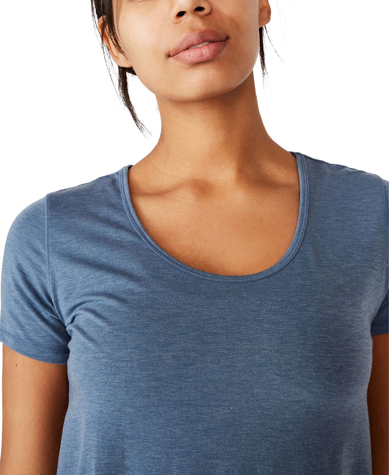 COTTON ON Women's Gym T-Shirt Blue Size Large