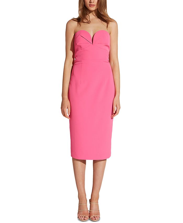 Bardot Women's Bardot Kayla Strapless Dress Pink Size Small