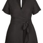 City Chic Women's Sweet Tie Playsuit Black Size 20W