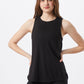 Cotton On Women's Active Curve Hem Tank Black Size Large