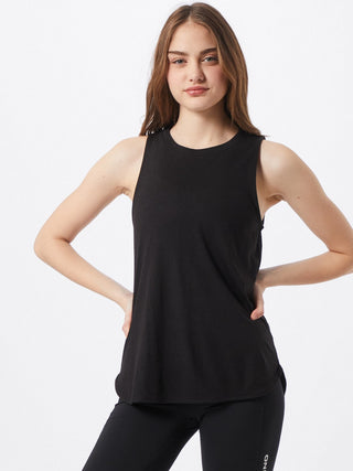 Cotton On Women's Active Curve Hem Tank Black Size Large