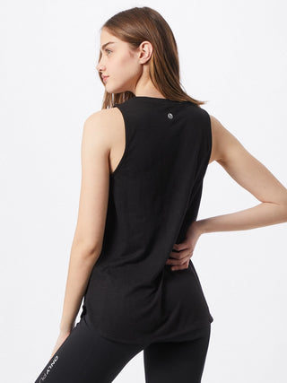 Cotton On Women's Active Curve Hem Tank Black Size Large