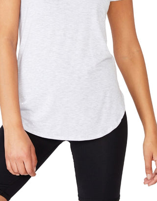 Cotton On Women's Gym T-Shirt Silver Size X-Large