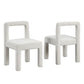 Dining Chairs With Square Open Back (Set of 2)